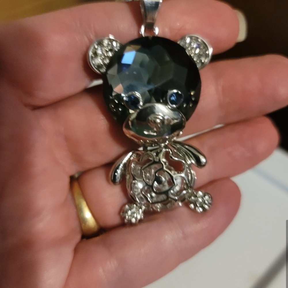Teddy Bear Pendant Necklace